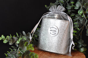 BRIDESMAID Personalised Hip Flask – Glitter (variety)