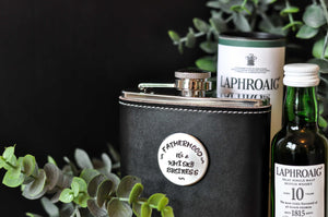FATHERHOOD set design hip flask