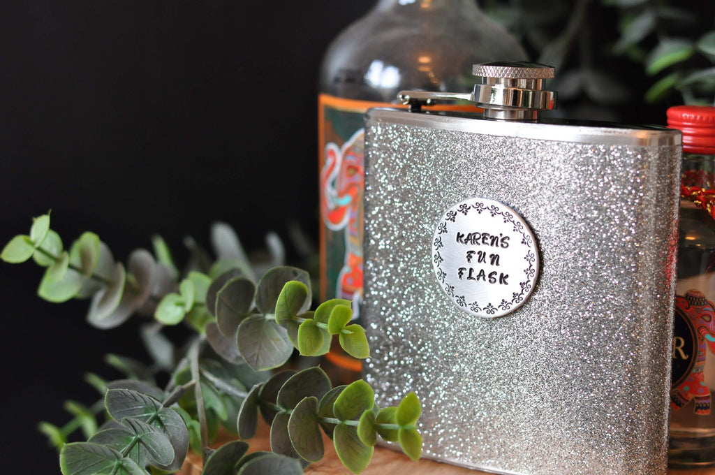 Stainless Steel Glitter Hip Flask At Rs 211/piece In Mumbai | ID - Foto 14